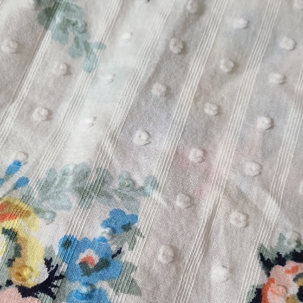 Floral Tie Neck 3/4 Sleeve Blouse- PXS Loft - Picture 12 of 14
